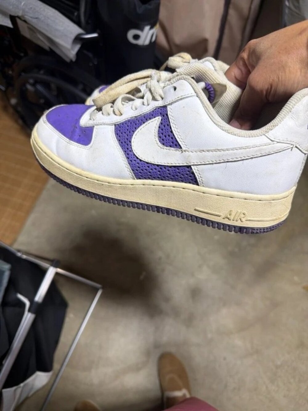 Women’s Nike 8.5 white purple Air force 1